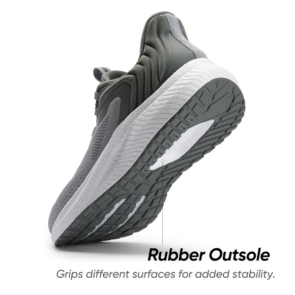 Men's Knitted Non-Slip Sneakers - GREY - 3